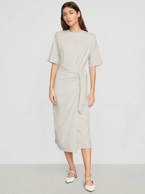 Modern Citizen Noa Minimalist Tshirt Wrap Dress
